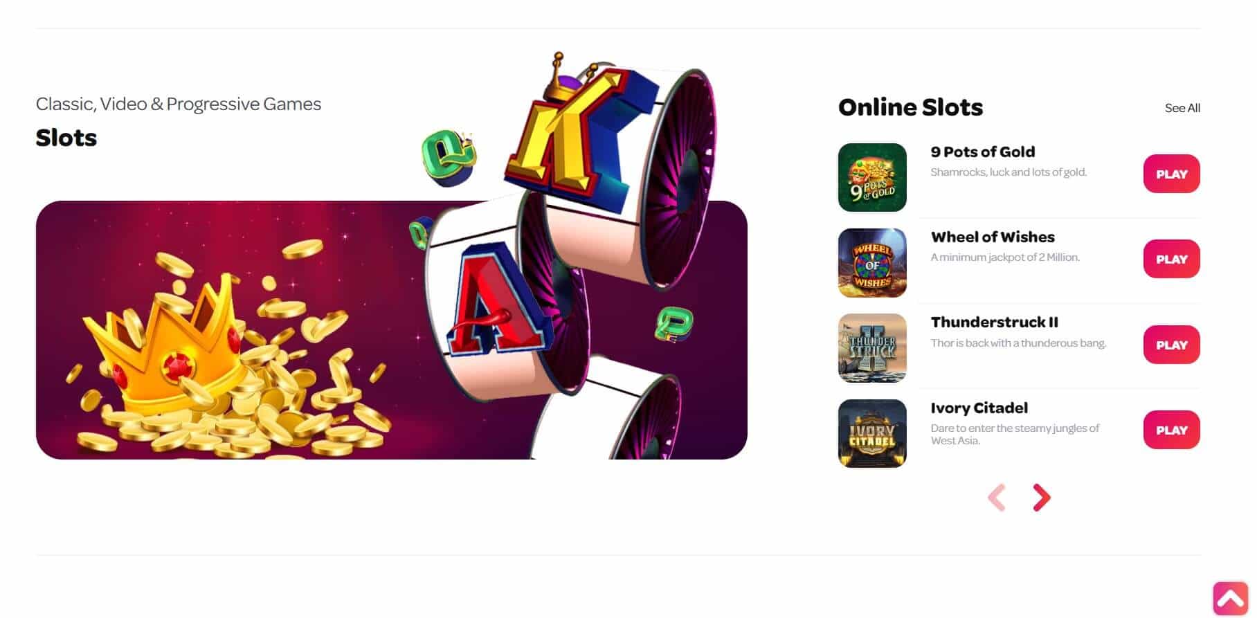 Spin Casino slots