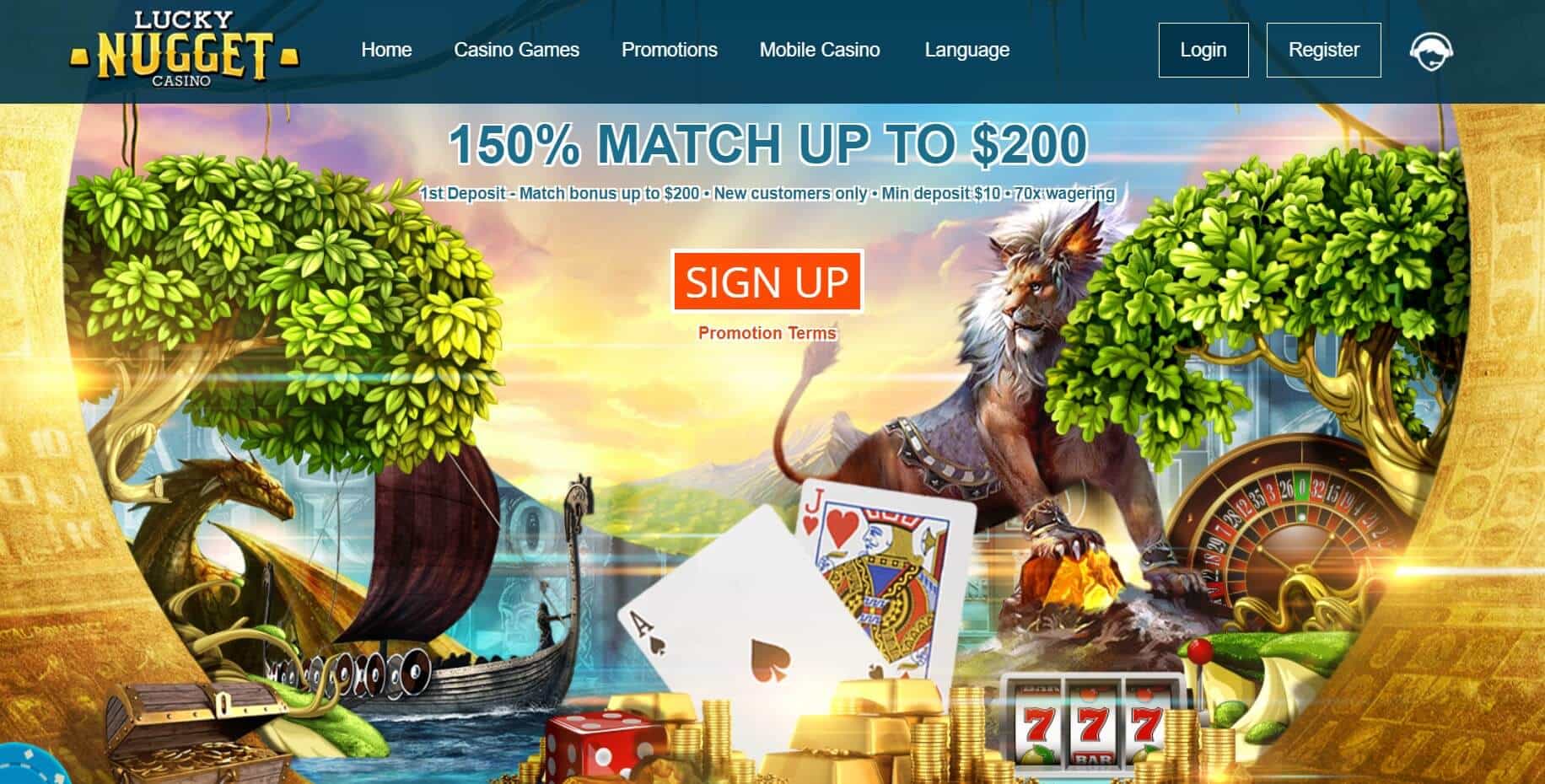luckynugget casino homepage