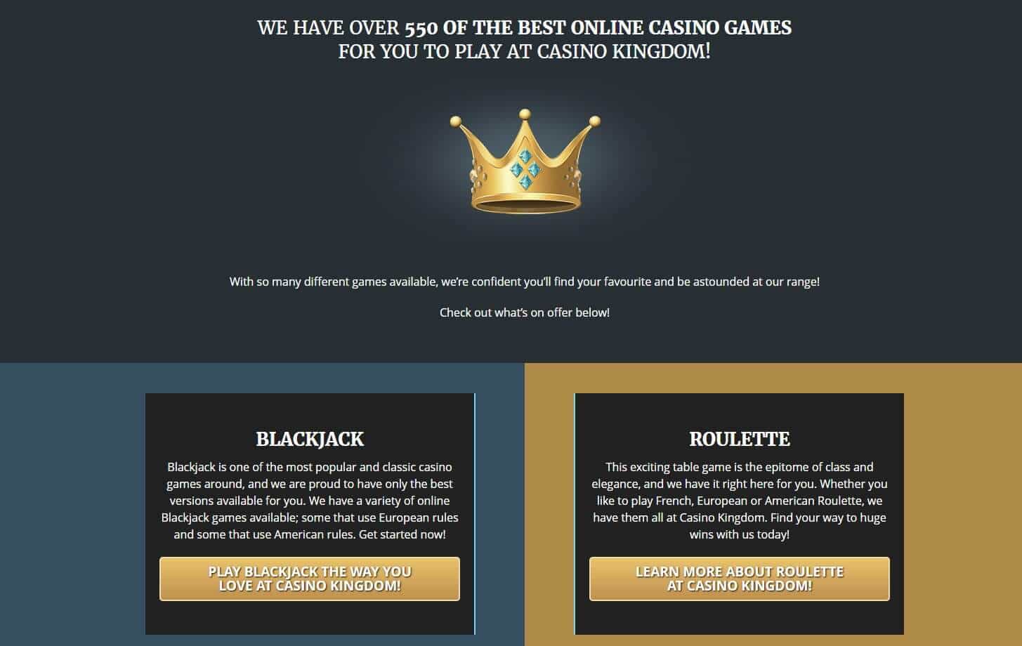 Casino kingdom games