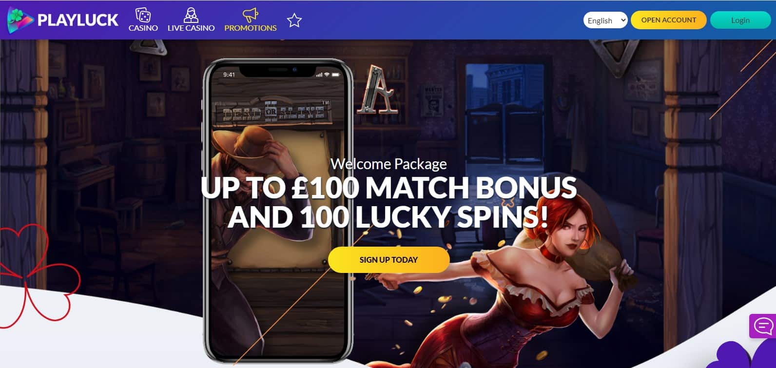 Playluck Casino Bonus