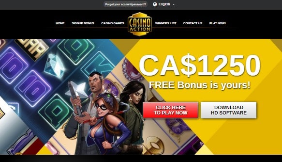 Casino Action Homepage