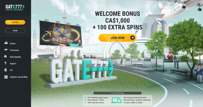 Casino Gate777 Homepage