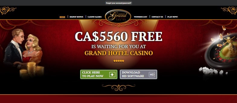Grand Hotel Casino Homepage