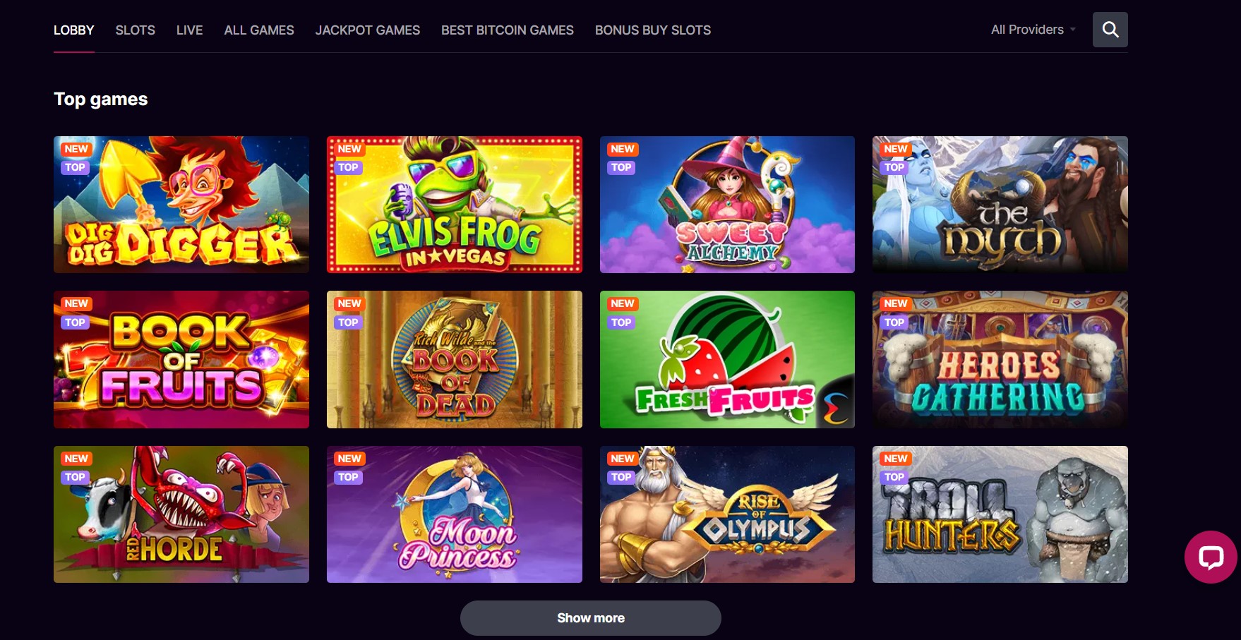 Kosmonaut Casino Online games