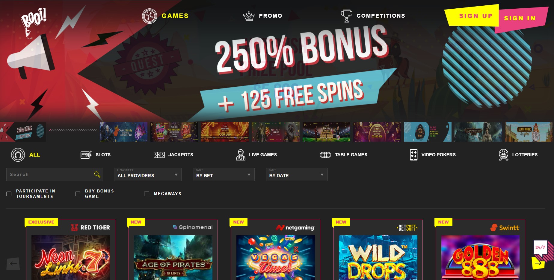 booi casino home page