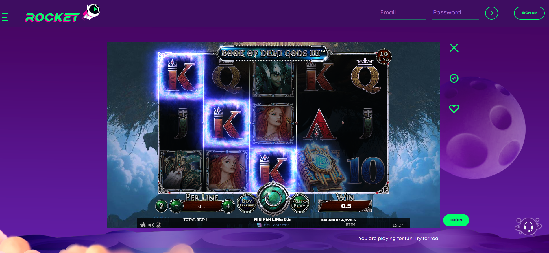 rocket casino online game